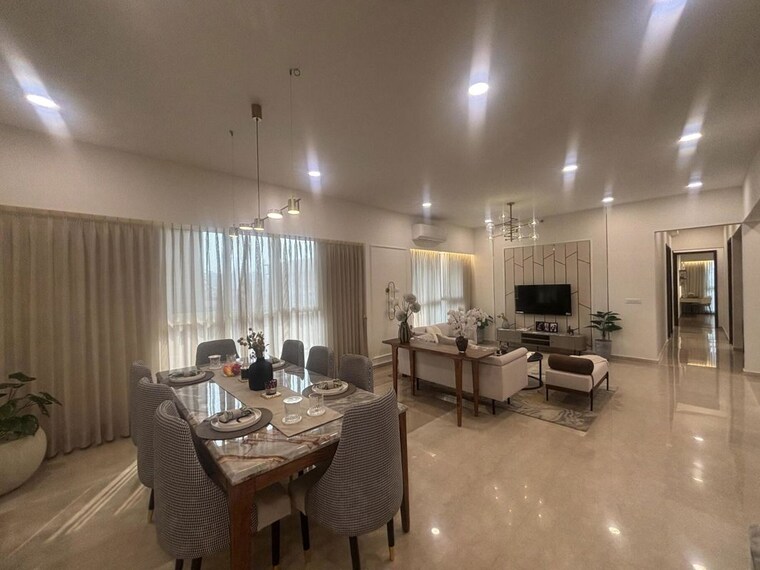 Living Room, godrej-blue 3 Bedroom 1507 Sq.Ft. Apartment In B L Saha Road Kolkata 10434321