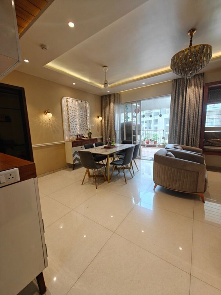 Living Room, kunal-aspiree 3 Bedroom 1300 Sq.Ft. Apartment In Balewadi Pune 10434372