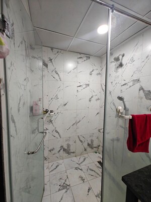Bathroom in 3 BHK Apartment at Kunal Aspiree, Balewadi – for Rent