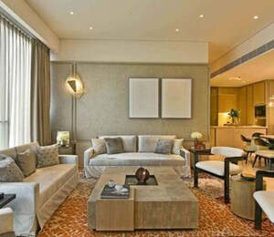 Living Room in 4 BHK Apartment at Rustomjee Crown, Prabhadevi – for Rent