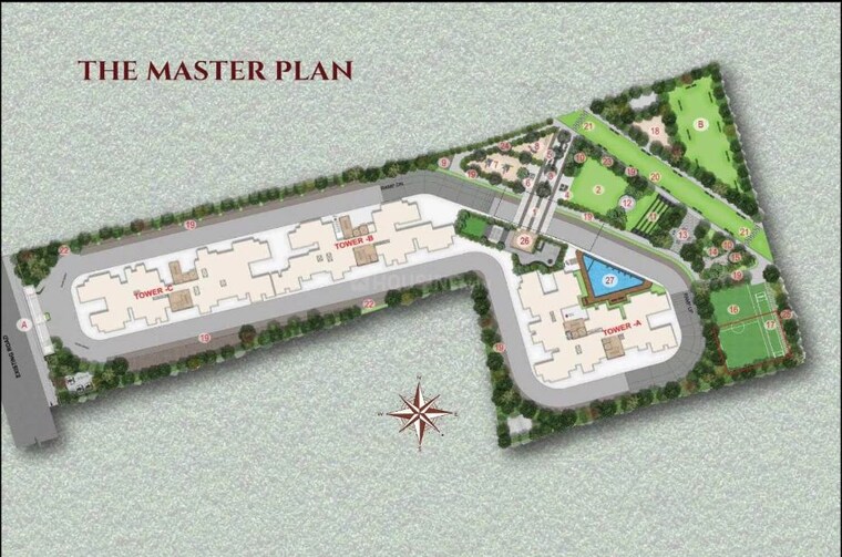 Master Plan, shriram-serenity 3 Bedroom 1700 Sq.Ft. Apartment In Rajanukunte Bangalore 10434384