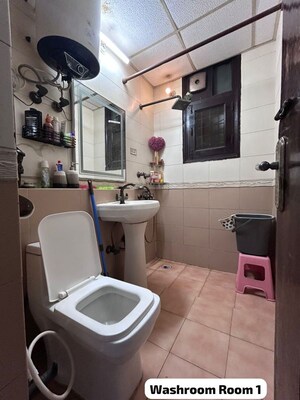 Bathroom in 3 BHK Apartment at Ahinsa Khand 2 – for Rent