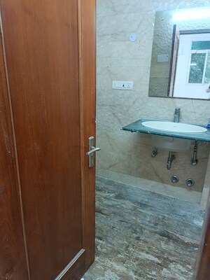Bathroom in 3 BHK Builder Floor at Chittaranjan Park – for Rent