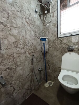 Bathroom in 3 BHK Apartment at Avkar Happy Homes CHS Ltd, Borivali West – for Rent