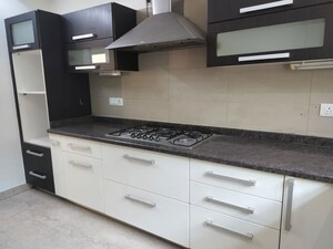 Kitchen in 3 BHK Builder Floor at Soami Nagar – for Rent