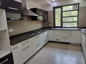 Kitchen in 3 BHK Builder Floor at Soami Nagar – for Rent