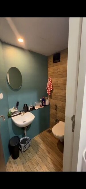 Bathroom in 1 RK Apartment at Lodha Crown Quality Homes, Majiwada – for Rent