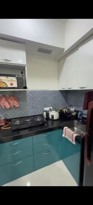 Kitchen in 1 RK Apartment at Lodha Crown Quality Homes, Majiwada – for Rent