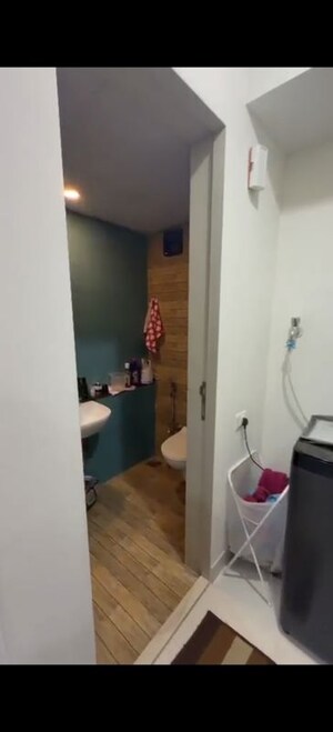 Bathroom in 1 RK Apartment at Lodha Crown Quality Homes, Majiwada – for Rent