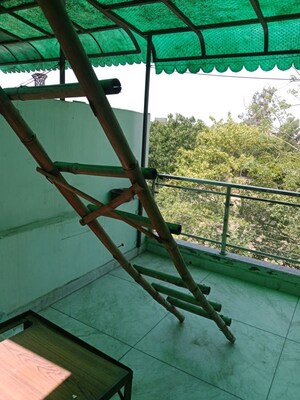 Staircase in 1 BHK Builder Floor at Sector 18 – for Rent
