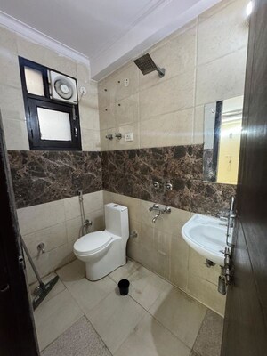 Bathroom in 1 BHK Builder Floor at Chattarpur – for Rent