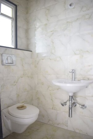 Bathroom in 4 BHK Apartment at Market Yard – for Rent