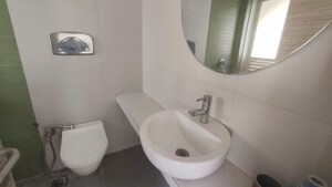 Bathroom in 3 BHK Apartment at Group Seven Rushi Heights, Goregaon East – for Rent