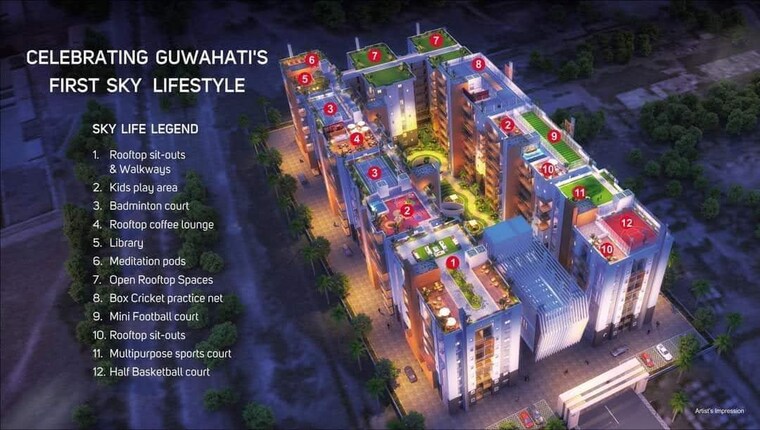 Master Plan, paramount-grande 3 Bedroom 1667 Sq.Ft. Apartment In Sarusajai Guwahati 10435166