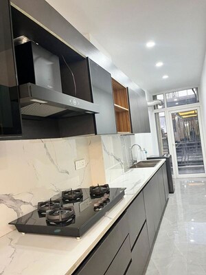 Kitchen in 4 BHK Builder Floor at Sushant Lok ii – for Rent