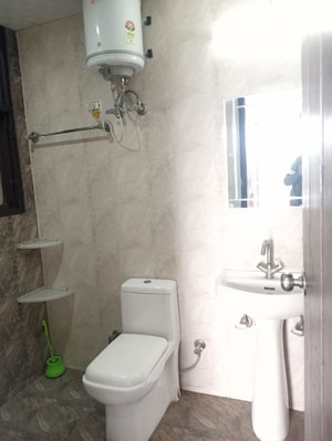 Bathroom in 4 BHK Builder Floor at Sushant Lok ii – for Rent