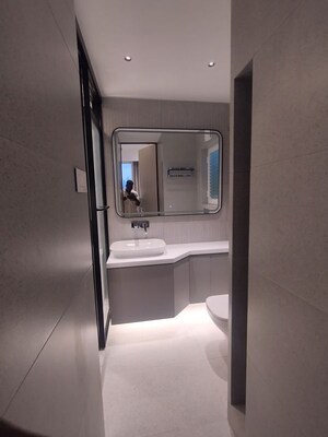 Bathroom in 2 BHK Apartment at Alamdar The Auro, Lower Parel – for Rent
