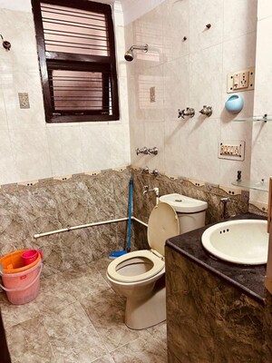 Bathroom in 2 BHK Apartment at Dwarka – for Rent