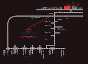 2 BHK Apartment – Map Location View at Terra Lavinium, Sector 75 - for Rent