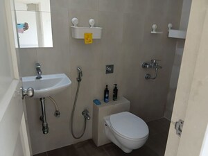 Bathroom in 1 BHK Apartment at Vijay Orovia, Ghodbunder Road – for Rent