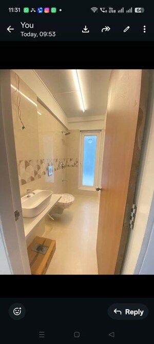Bathroom in 2 BHK Apartment at Sandesh Nagar – for Rent