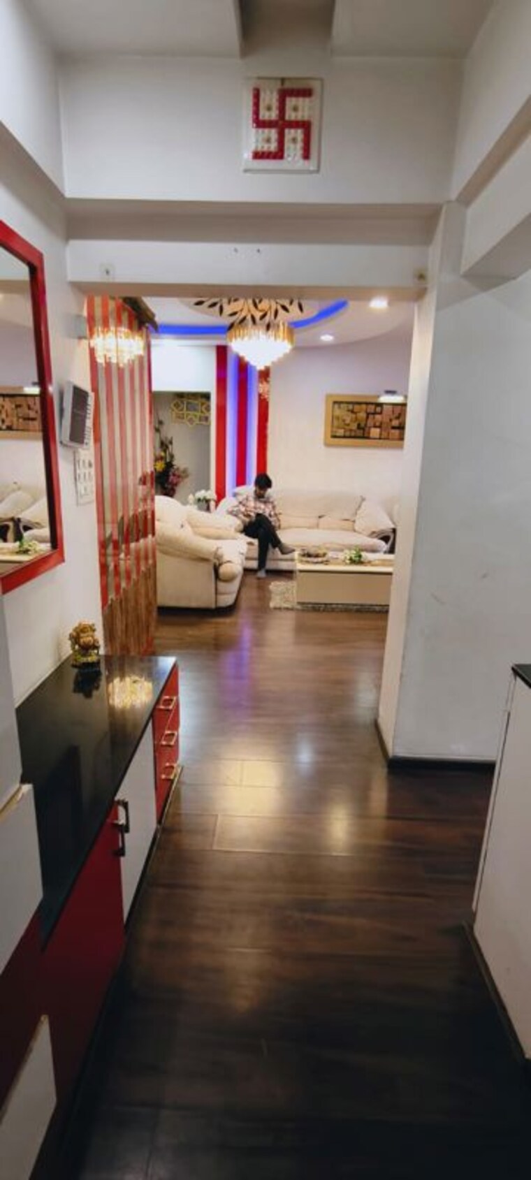 Living Room, darode-jog-blossom-bouleward 3 Bedroom 1900 Sq.Ft. Apartment In Koregaon Park Pune 10435626