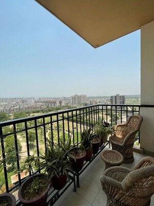 Balcony in 3 BHK Apartment at Sushma Elite Cross, Dhakoli – for Rent