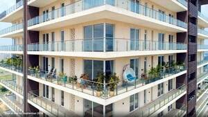 Balcony in 3 BHK Apartment at Mahindra Luminare, Sector 59 – for Rent