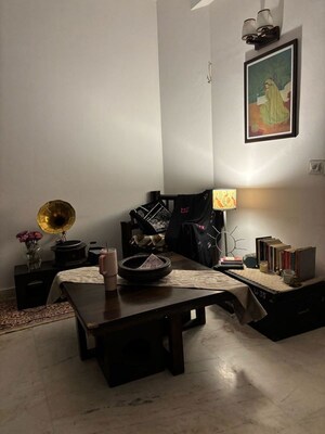 Living Room in 3 BHK Builder Floor at Kailash Colony – for Rent