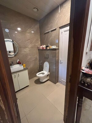 Bathroom in 3 BHK Builder Floor at Kailash Colony – for Rent