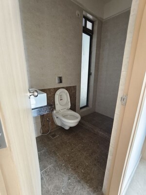 Bathroom in 3 BHK Apartment at Rajesh Raj Infinia, Malad West – for Rent