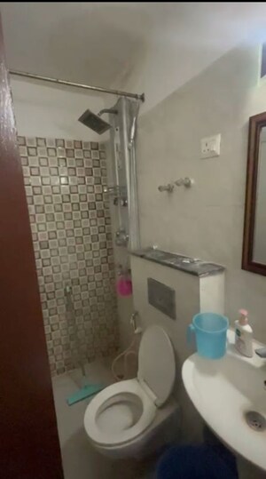 Bathroom in 1 BHK Apartment at KW Srishti, Raj Nagar Extension – for Rent