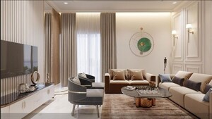 Living Room in 4 BHK Builder Floor at Dlf Phase ii – for Sale