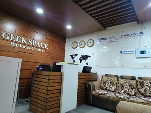  Co-working Space – Entrance View at Manjeera Trinity Corporate, Kukatpally - for Rent