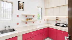 Kitchen in 2 BHK Builder Floor at Khirki Extension – for Rent