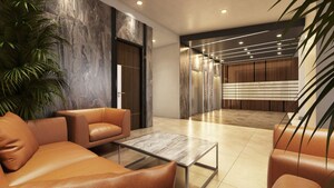 Living Room in 1 BHK Apartment at Suraj Aureva, Prabhadevi – for Sale