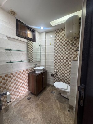 Kitchen in 3 BHK Builder Floor at Greater Kailash I – for Rent