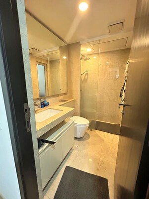 Bathroom in 2 BHK Apartment at Castle Rock, Powai – for Rent