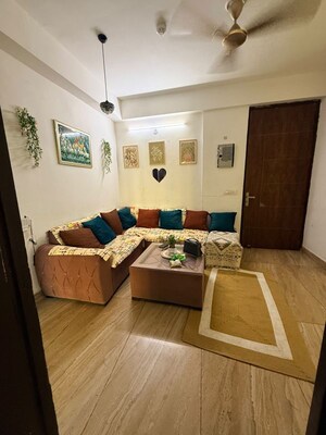 Living Room in 3 BHK Apartment at Gaur Atulyam Gravity, Omicron I Greater Noida – for Rent