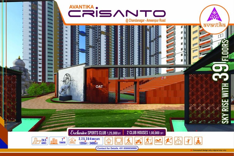 Exterior View, avantika-aswani 2 Bedroom 1355 Sq.Ft. Apartment In Chanda Nagar Hyderabad 10436228