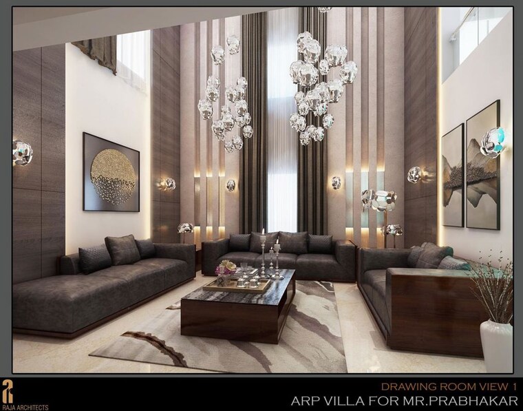 Living Room, jubilee hills 6 Bedroom 595 Sq.Yd. Villa In Jubilee Hills Hyderabad 10436440