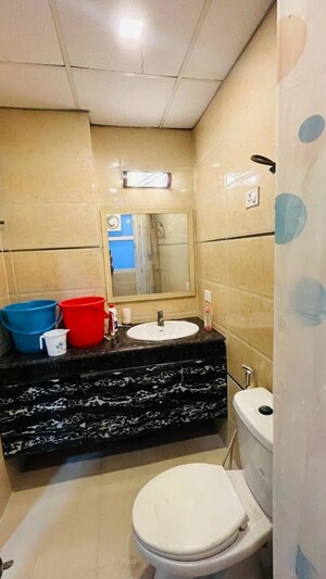 Bathroom in 3 BHK Apartment at Amrapali Silicon City, Sector 76 – for Rent