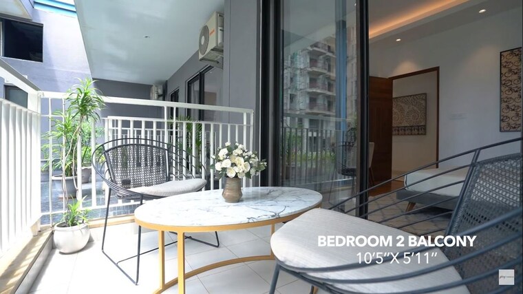 Balcony, godrej-nature-plus 2 Bedroom 1310 Sq.Ft. Apartment In Sohna Sector 33 Gurgaon 10430572