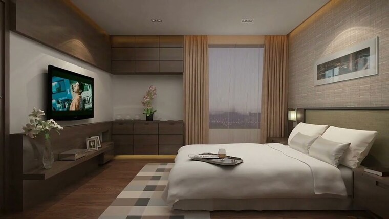 Bedroom, kolte-patil-tuscan-parkland 3 Bedroom 1650 Sq.Ft. Apartment In Kharadi Pune 10436548