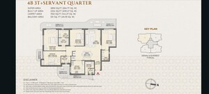 Floor Plan in 3 BHK Apartment at Eldeco 7 Peaks Residences, Omicron 1a Greater Noida – for Sale