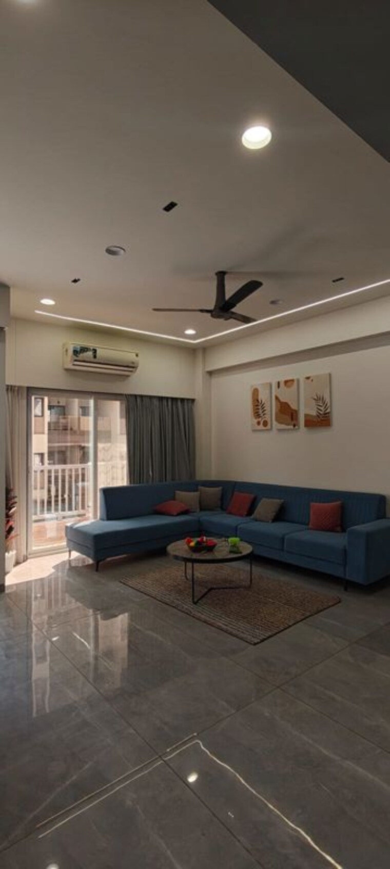 Living Room, aarna-48 3 Bedroom 1285 Sq.Ft. Apartment In Bhayli Vadodara 10436611