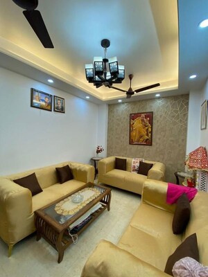Living Room in 2 BHK Builder Floor at Malviya Nagar – for Rent