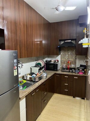 Kitchen in 2 BHK Builder Floor at Malviya Nagar – for Rent