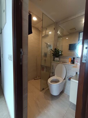 Bathroom in 1 BHK Apartment at Hiranandani Maple, Powai – for Rent