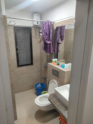 Bathroom in 3 BHK Apartment at Sunteck Gilbird, Andheri West – for Rent